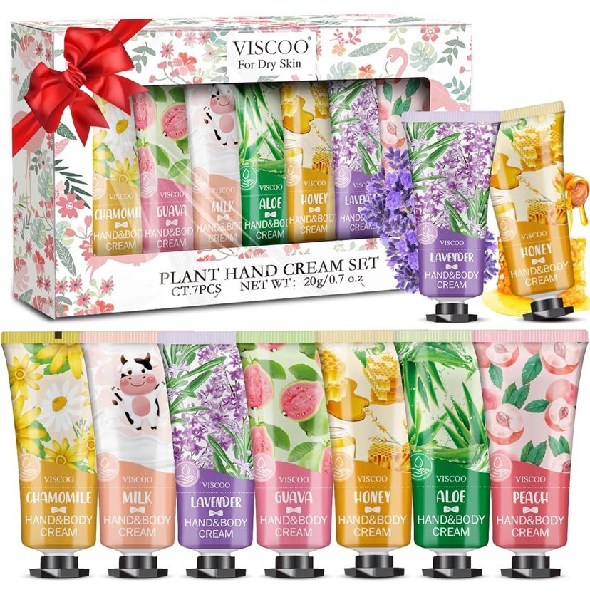7 Pack Hand Cream Gifts Set for Women,Teacher Appreciation Gifts,End of Year Teacher Gifts,Graduation Gifts,Bridesmaid Gifts,Mom Gifts,Thank You Gifts