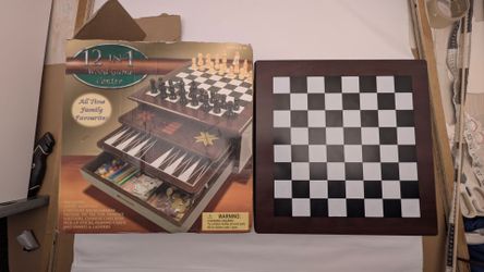 12 in 1 wood Game Centre