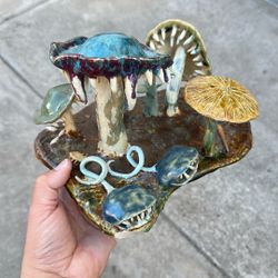 Mushroom Ceramic Sculpture 