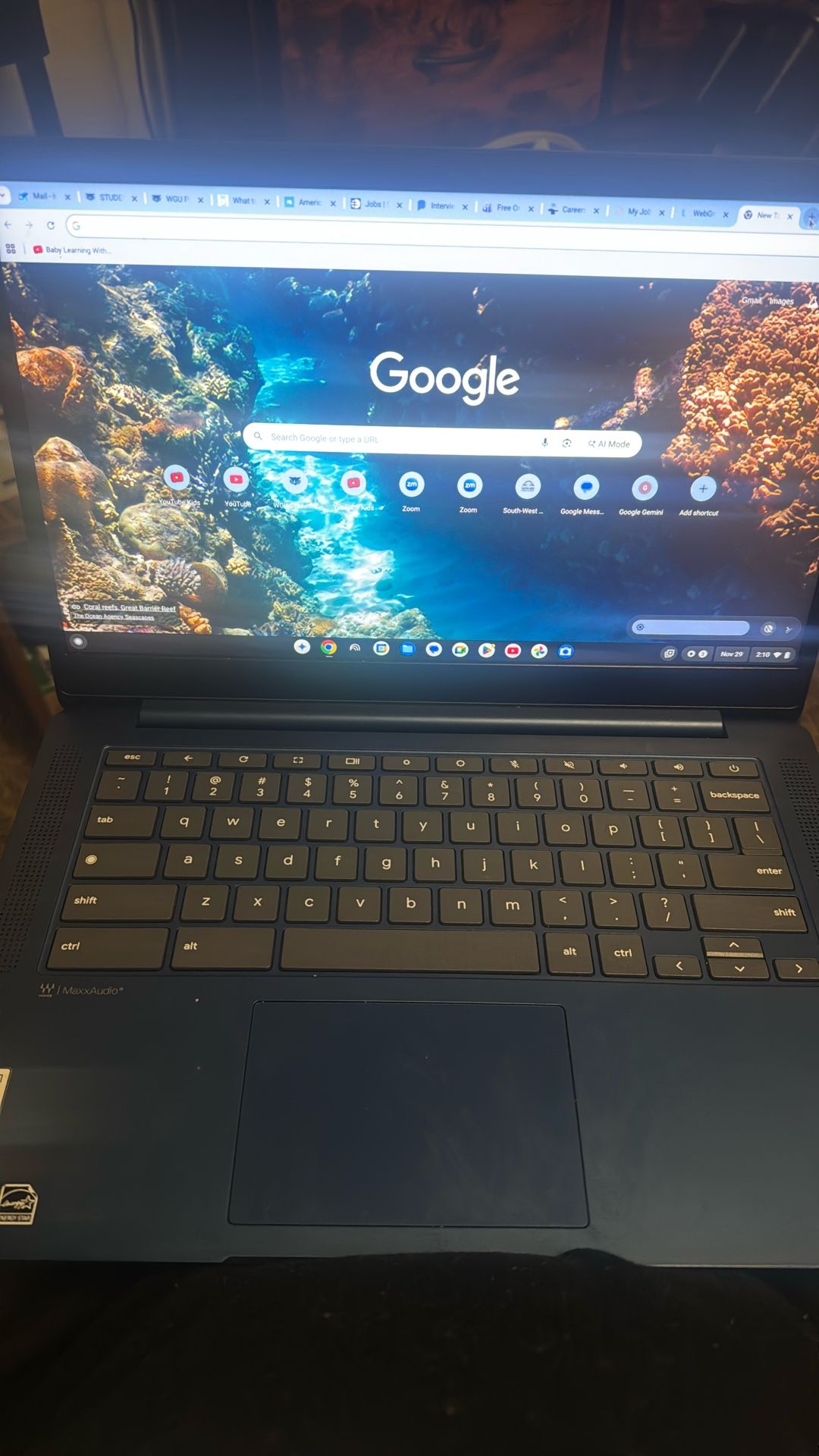 Blue 14.6 In Lenovo Laptop Like New 