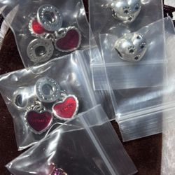 Beautiful Set of 5 Silver Charm