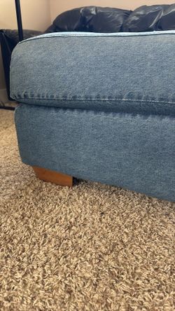 Denim Ottoman