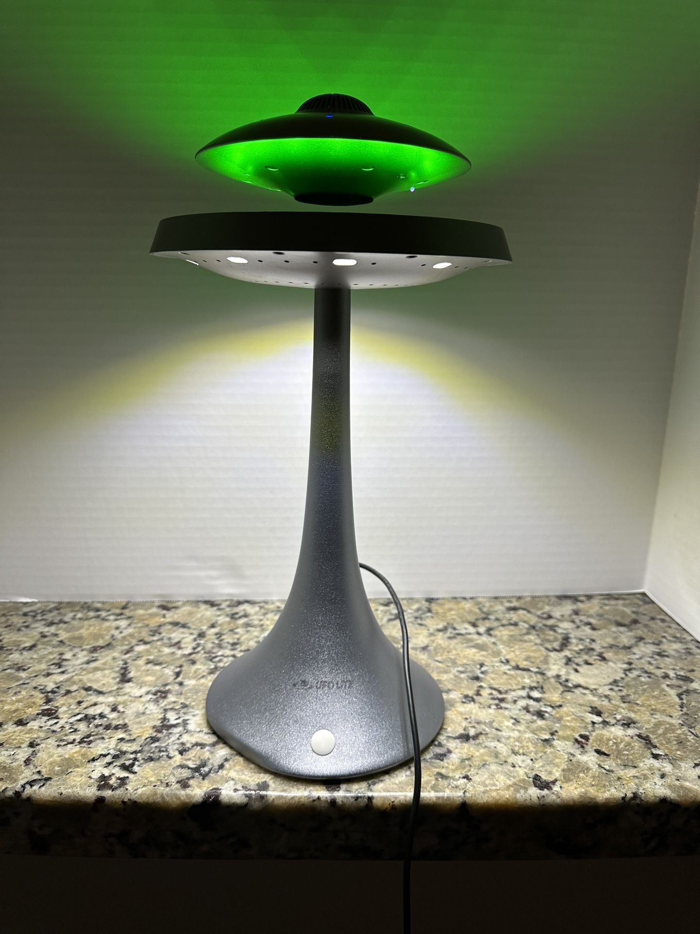 Magnetic Levitating UFO SpeakerLed Lamp Suspension Table with Bluetooth