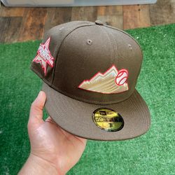 Exclusive SOLD OUT Colorado Rockies 59fifty New Era Fitted Mocha Coffee Brown Hat with Red UV Not Hat Club  •SOLD OUT EXCLUSIVE LIMITED RELEASE    •SO