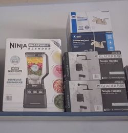 Ninja blender and variety of brand new bathroom fixtures