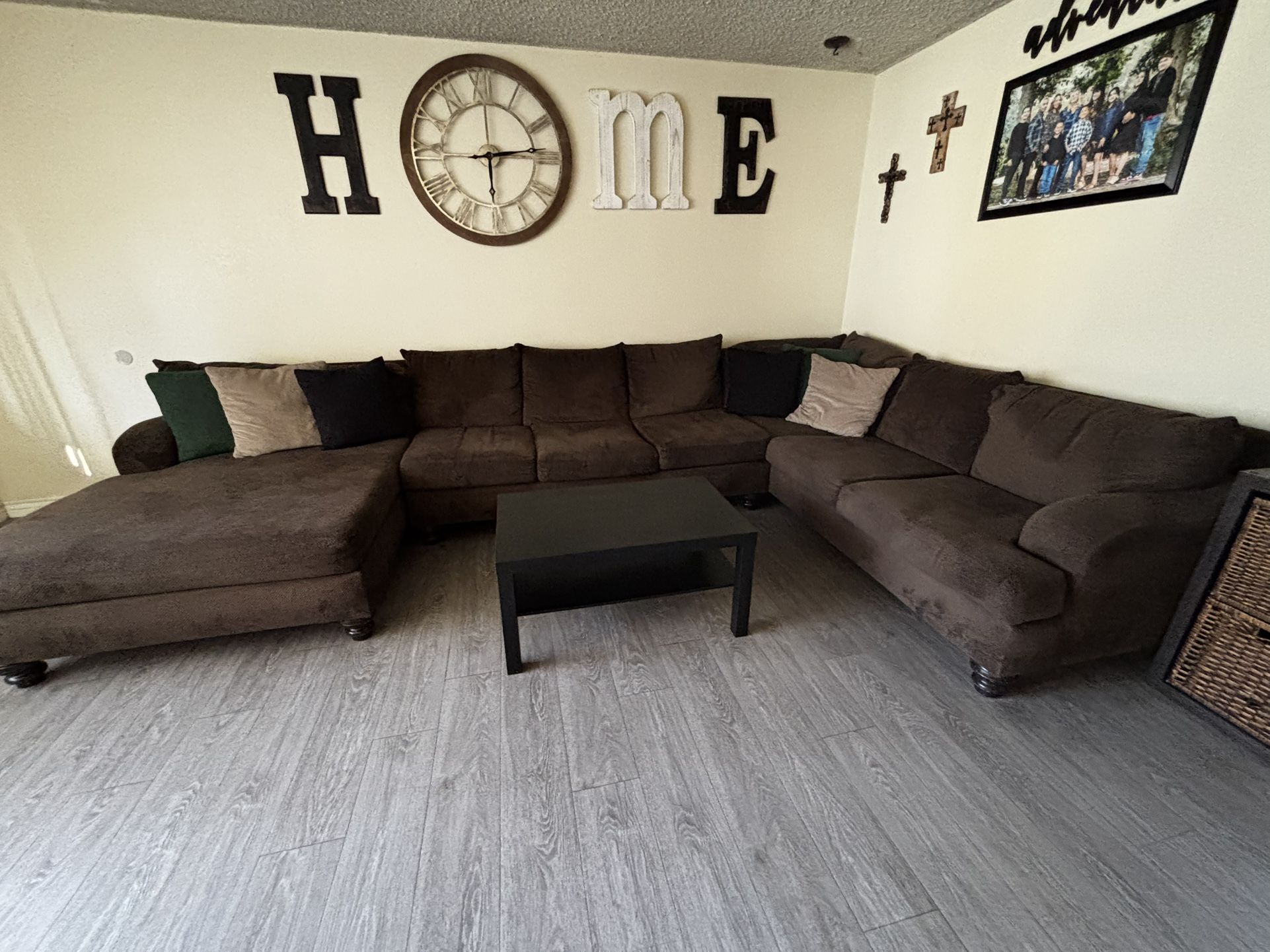 Brown Sectional