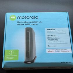 Motorola MG7315 8x4 343Mbps Cable Modem Plus N450 WiFi Router