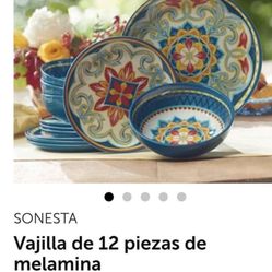 Vajilla 12 Piezas Princess House Material Micelania