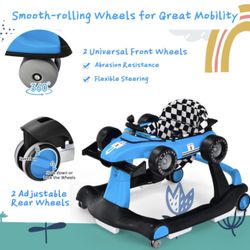 4-in-1 Baby Push Walker (blue)