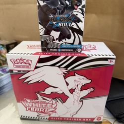 Pokémon White flare ETB & Black bolt booster bundle