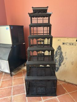 Vintage pagoda Style “bird Cage”