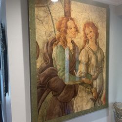 Antique Wall Art Canvas Picture - imported 
