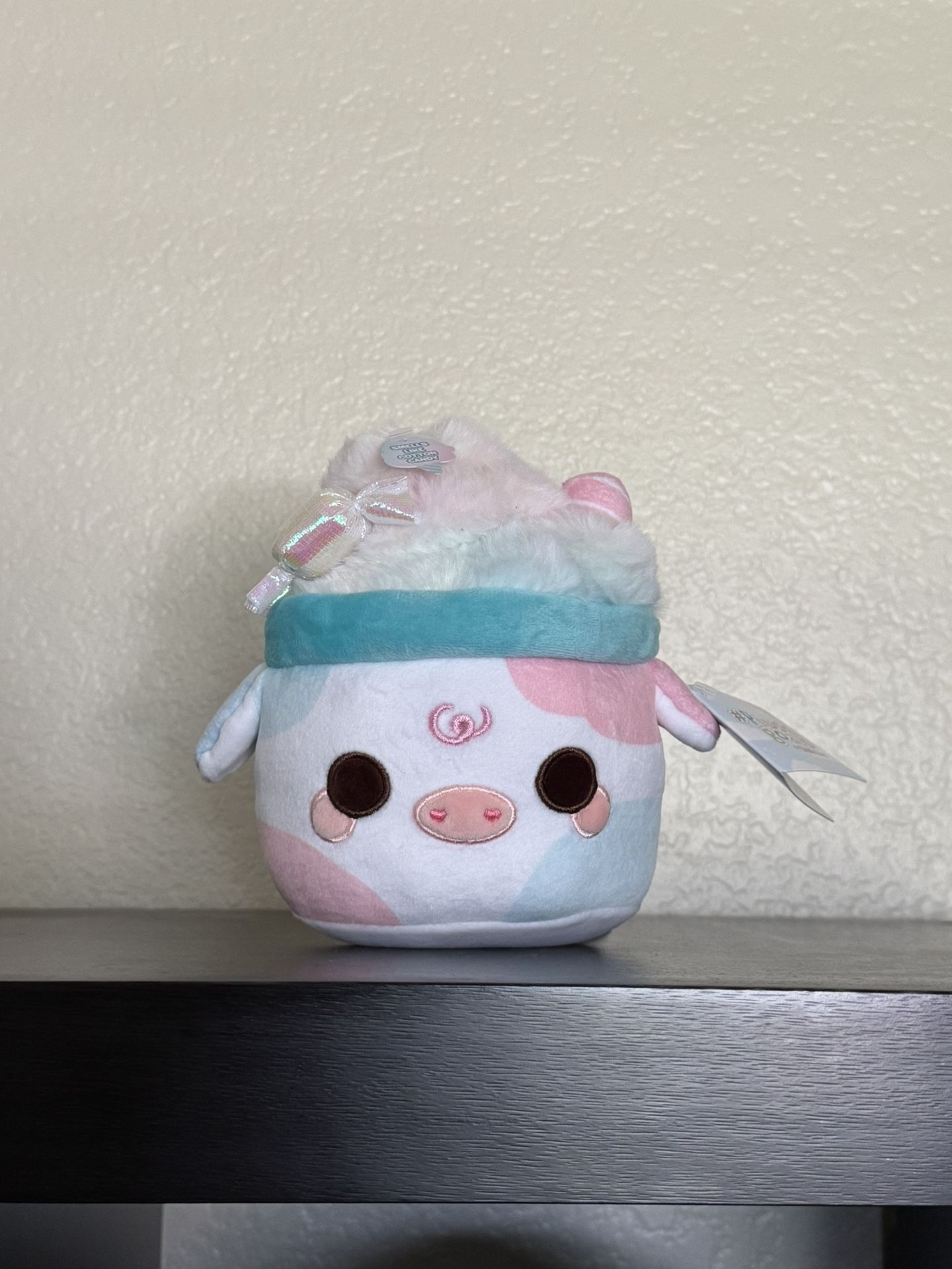 scented Cotton Candy Mooshake Cuddle Barn plushie 7in