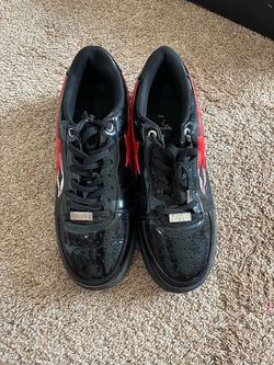 BAPE Bapesta Low M2 “Shark Face” – Black/Red – Men’s Size 11