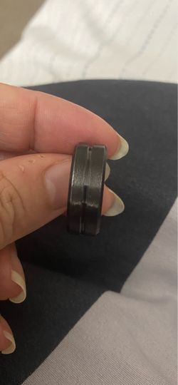 Men’s fashion stainless steel wedding band size 10