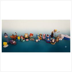 ​✨ Vintage Disney Toy Lot: 1992 McDonald's Snow White Dwarfs, Little People Minnie, Darkwing Duck & More! ✨