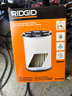 Rigid shop vac filter brand new