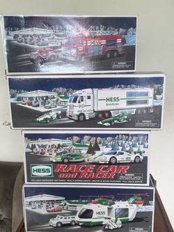 Vintage Hess trucks