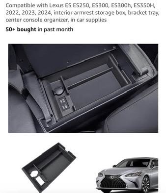New Center Console Organizer, Storage And Arm Rest For Lexus
