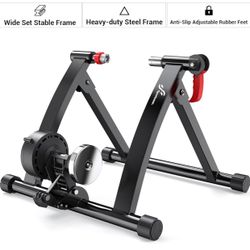 Sportneer Bike Trainer - Magnetic Stationary Bike Stand for 26-28" & 700C Wheels - Adjustable 6 Level Resistance Bike Trainer Stand for Indoor Riding 
