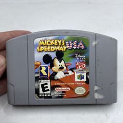 Mickey's Speedway USA (Nintendo 64, 2000) N64 Authentic Cartridge Tested Disney