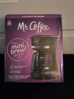 Mr. Coffee 5-Cup Mini Brew Coffeemaker