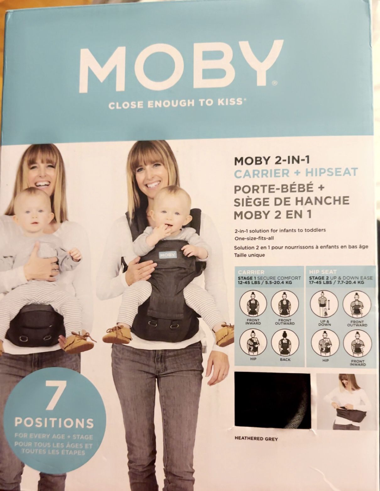Moby 2 In 1 Carrier & Hipseat