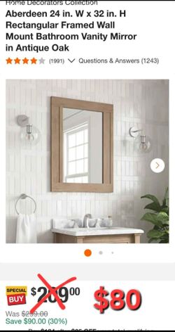 Mirror bathroom rectangular