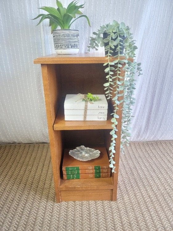 Rare Vintage Top Small Bookcase Sidetable For Sale