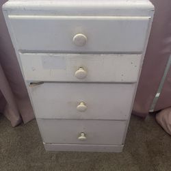 Vintage Night Stand Has One Chipped Corner On Drawer