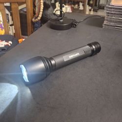 Defiant 1200 Lumens LED Flashlight Model 18FL0209 Takes Three C Batteries-Included 9" Long Works & Looks Like New