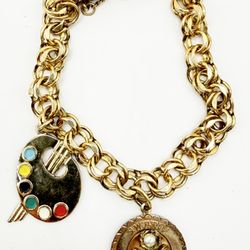 12k GOLD “SWEET SIXTEEN” CHAIN BRACELET