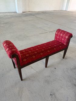 Vintage Rolled-Arm Window Bench