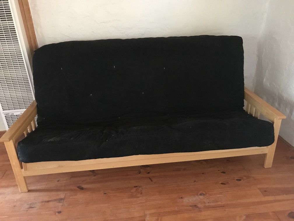Queen sized Futon Frame And Mattress