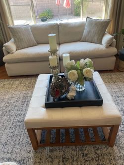 Down Filled Cream Sofa