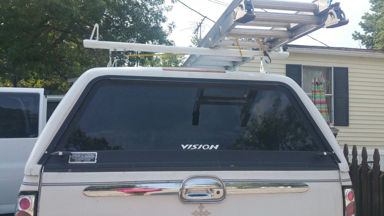 Vision camper shell top with ladder racks