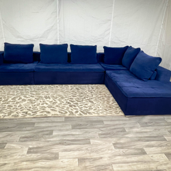 ( Delivery Available ) Boconcept Mezzo Modular Large Dark Blue Sectional Couch