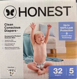 The Honest Company, Clean Conscious Diapers Size 5 - 32 ct $14.99