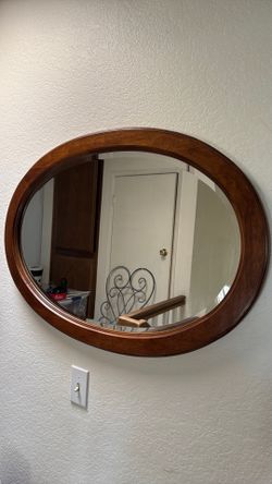 Wood mirror