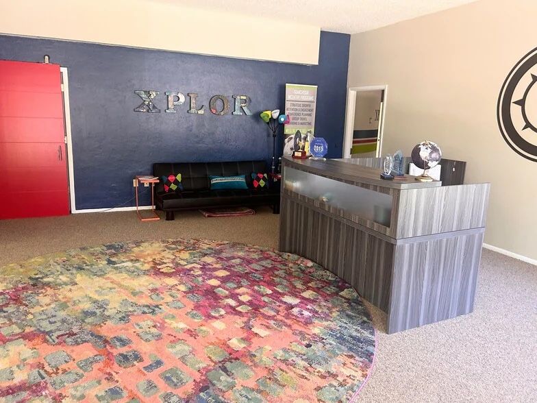 Modern L-Shaped Office Reception Desk