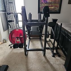 Leg Press Hack Squat Machine