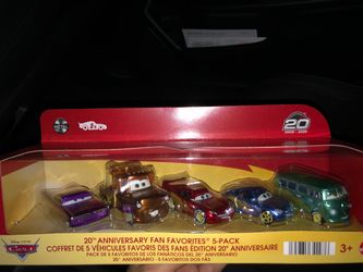 Pixar 20th anniversary Cars 5 pack 2026