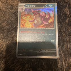It’s a Nidoing Pokémon card Rare
