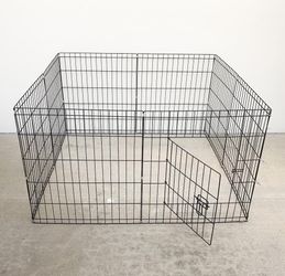 New $39 Foldable 24” Tall x 24” Wide x 8-Panel Pet Playpen Dog Crate Metal Fence Exercise Cage