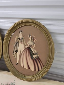 Vintage Mid-Century Turner Victorian Courting Couple Art Piece
