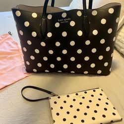 Kate Spade large tote bag and Wristlet 