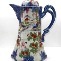 Vintage Nippon Mirage Hand Painted Coffee Chocolate Teapot 