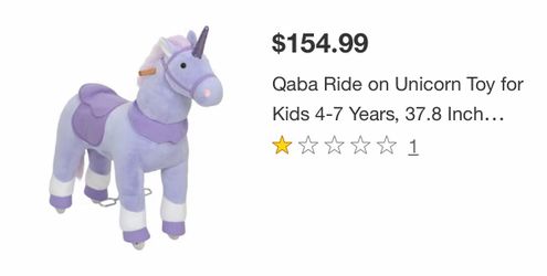 Large Purple Unicorn (NOT ELECTRIC)