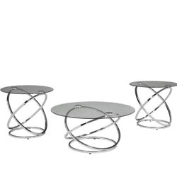 Glass Coffee Table Set