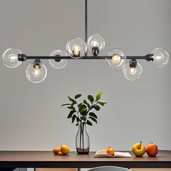 Modern linear Sputnik chandelier